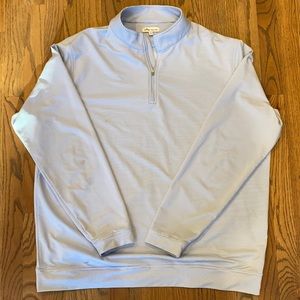 Peter Millar Perth Mini-Stripe Stretch Loop Terry Quarter-Zip